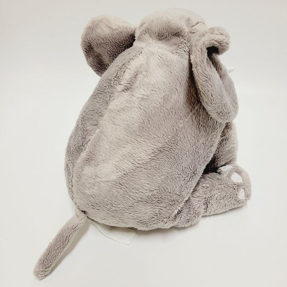 Ikea Leddjur Gray Elephant Plush Stuffed Toy 12 Inch Embroidered Realistic - Picture 4 of 12